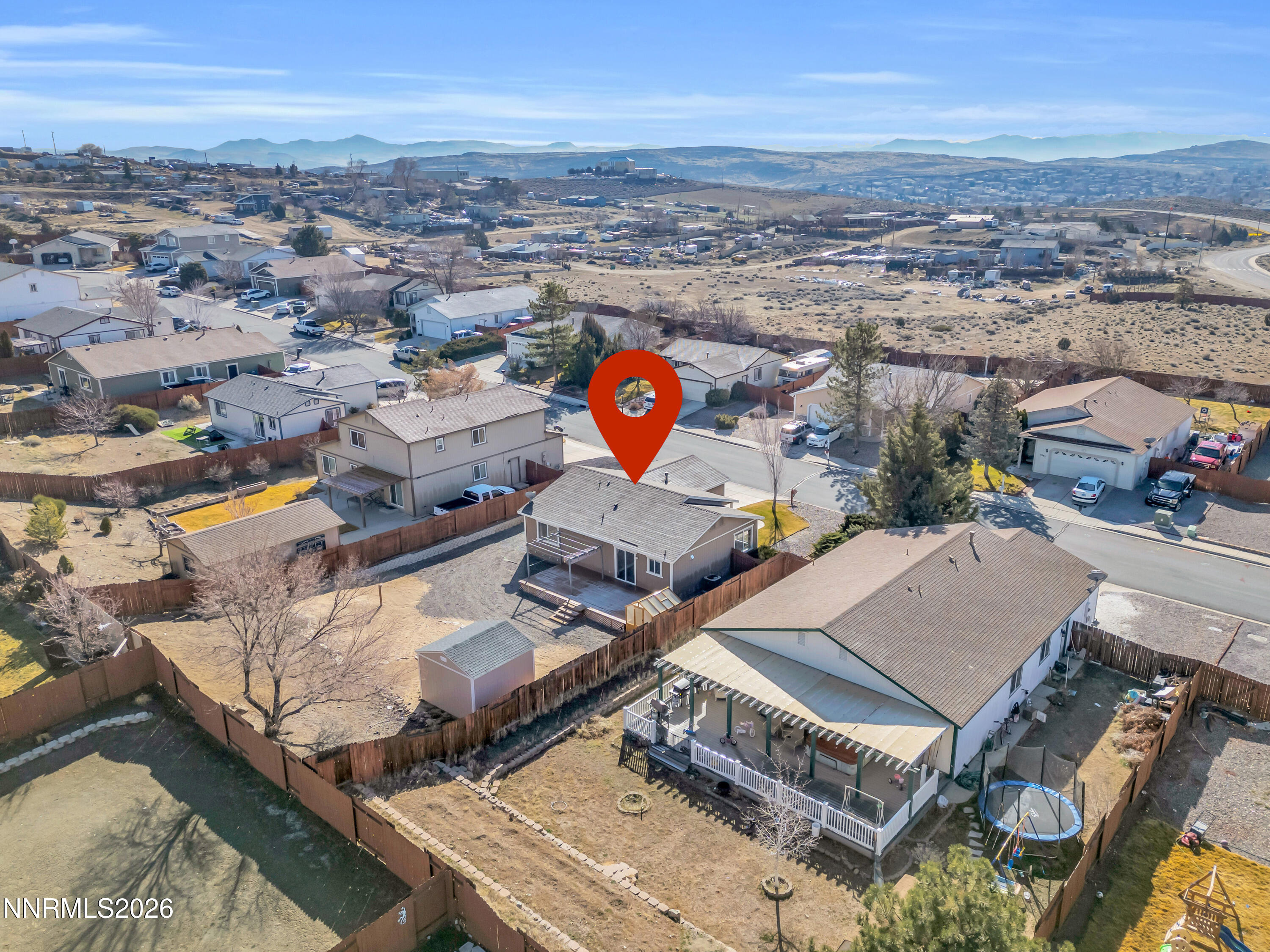 7295 Raphael Drive Sun Valley, NV 89433 - Photo 12 of 44 an aerial view of a house with a ocean view