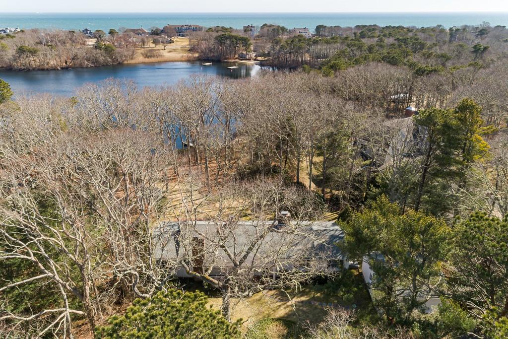 195 Crystal Lake Road Osterville, MA 02655 - Photo 34 of 36 an aerial view of residential house with outdoor space