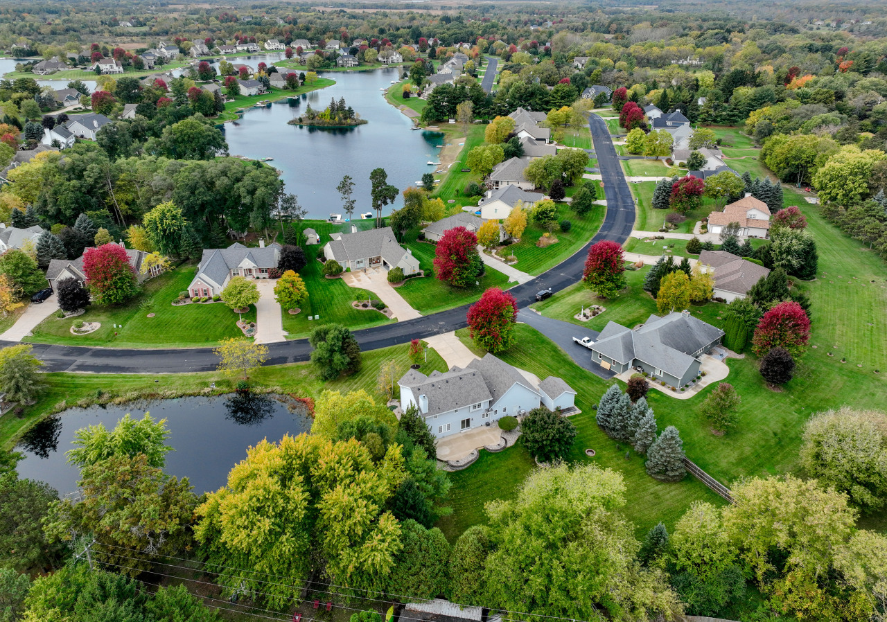 Overhead Facing Lake View