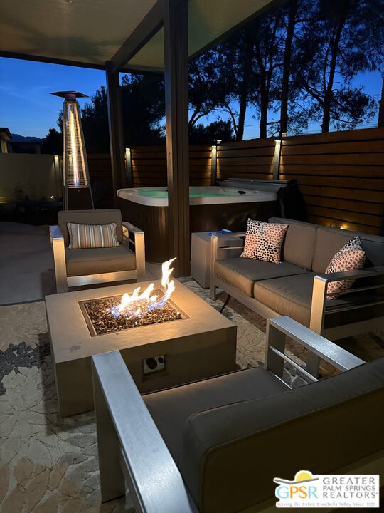 56166 Nez Perce Trail Yucca Valley, CA 92284 - Photo 4 of 54 a view of dinning table and chairs in the patio
