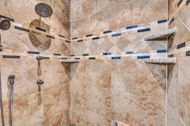 a view of small space with racks on the wall