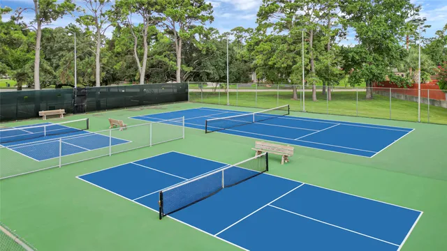 an outdoor space with patio