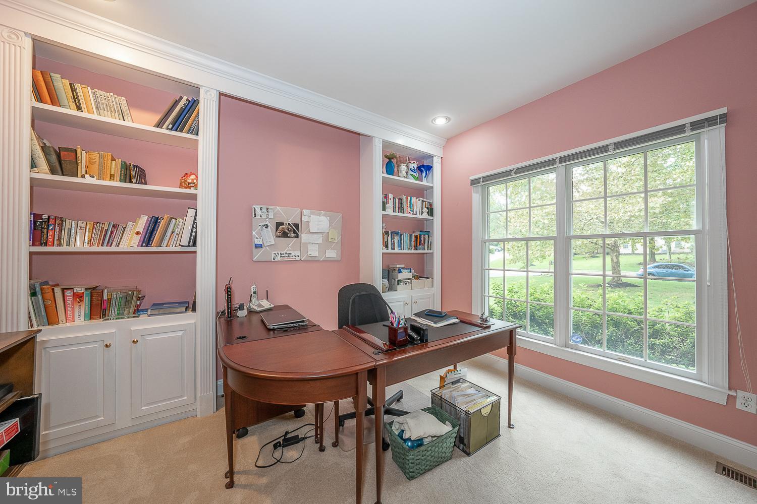 3 Old Forest Road Newtown Square, PA 19073 - Photo 10 of 37 Huge windows in office with built-ins
