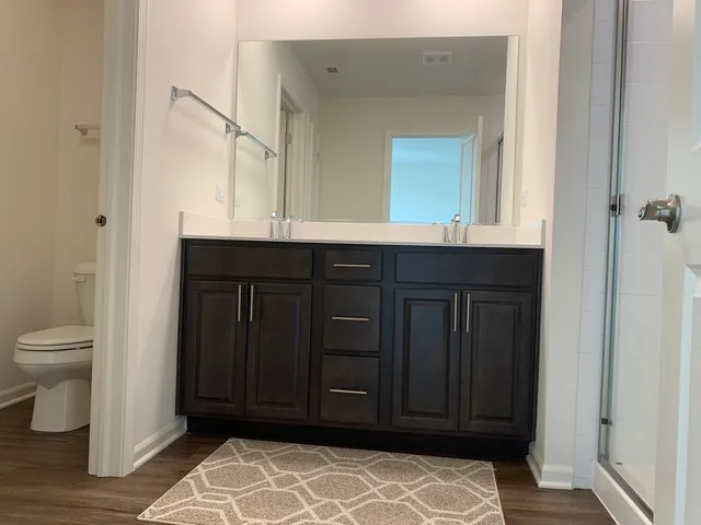 a bathroom with a sink and a toilet