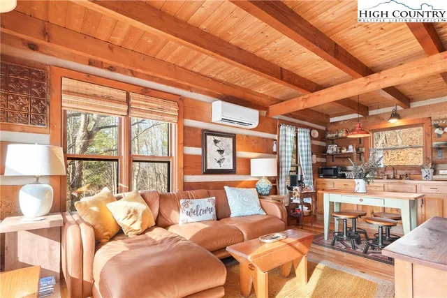 a view of a tree in a yard