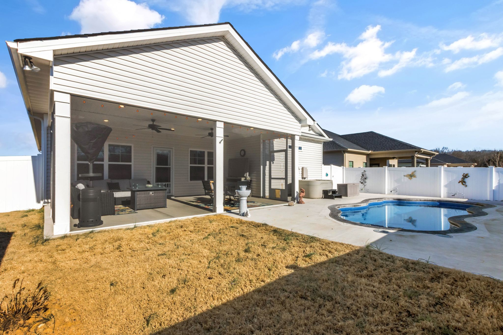 369 Ruby Cate Way Murfreesboro, TN 37128 - Photo 32 of 35 a front view of a house with a patio