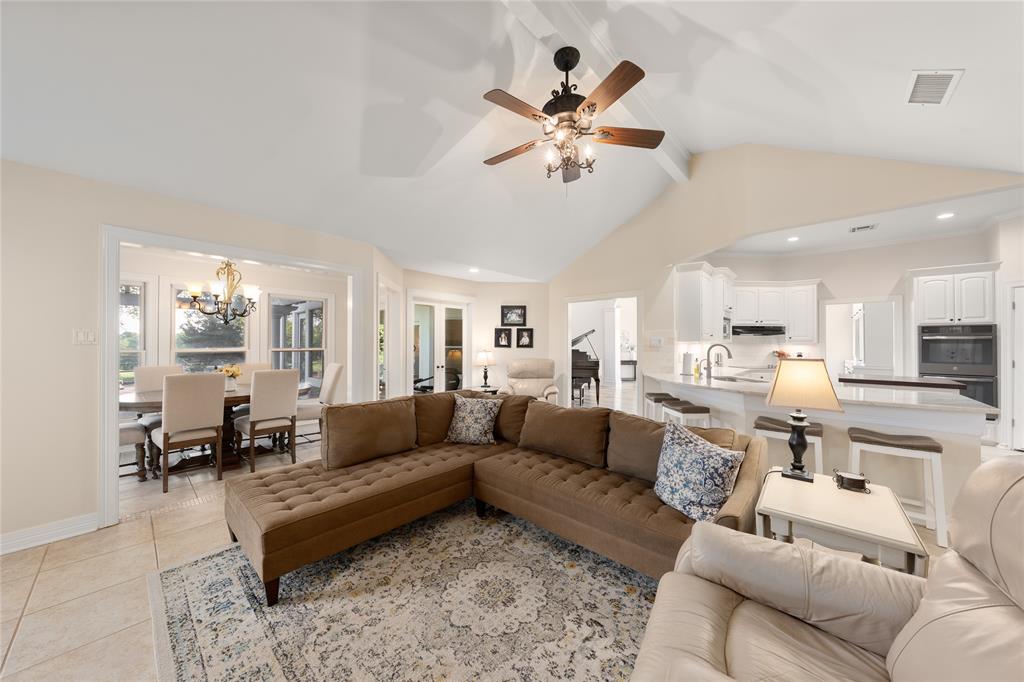 20131 China Spring Road Valley Mills, TX 76689 - Photo 9 of 40 Main House living room open to kitchen and bar seating