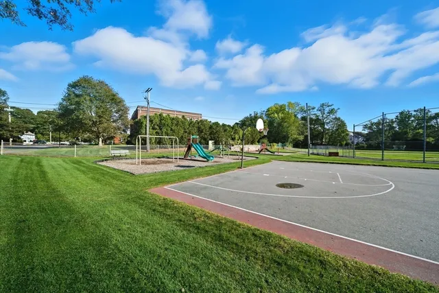 a view of a basketball court