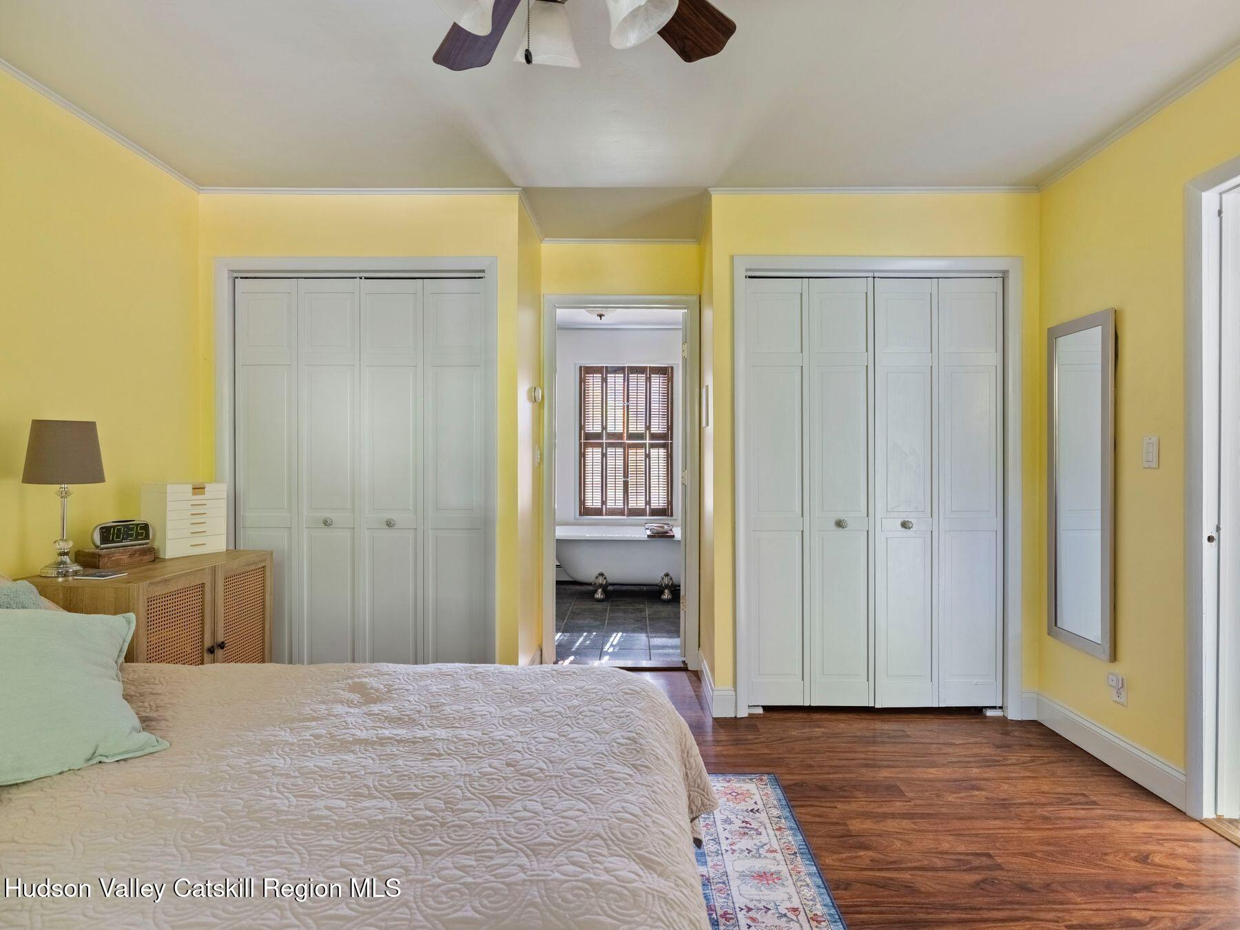 29 Hapeman Hill Road Red Hook, NY 12571 - Photo 35 of 63 a bedroom with a bed and a chandelier