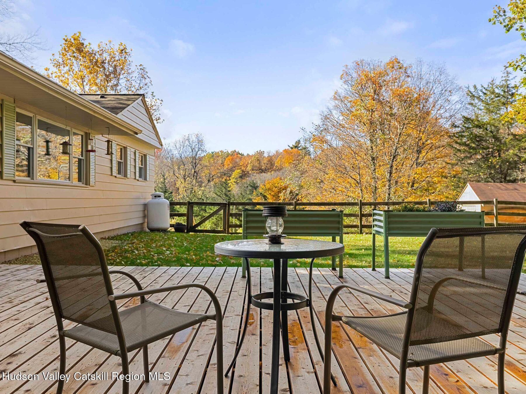 29 Hapeman Hill Road Red Hook, NY 12571 - Photo 50 of 63 a view of a two chairs and table in the patio
