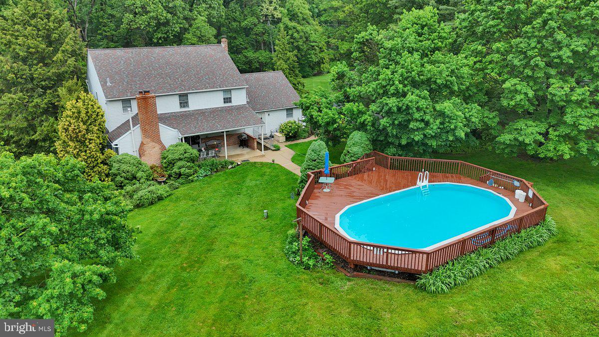 198 Bard Road Pottstown, PA 19465 - Photo 48 of 64 Back of home and above ground pool