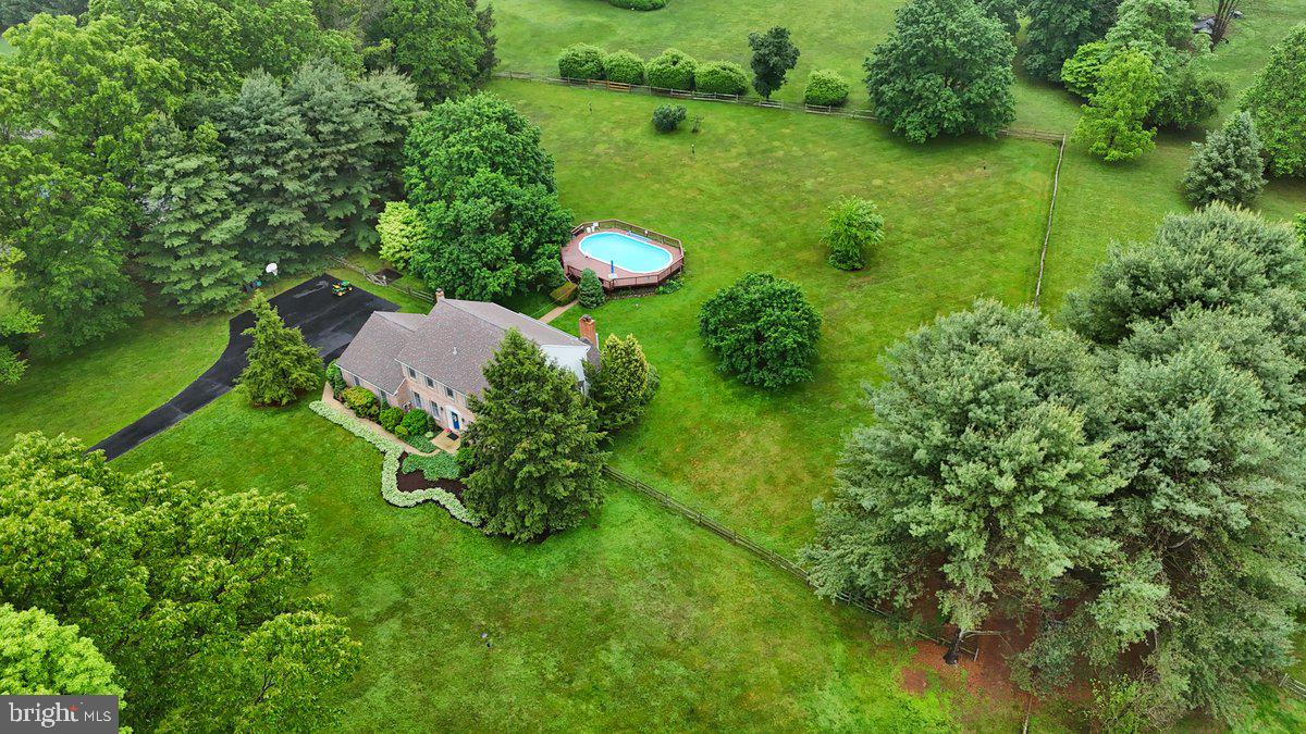 198 Bard Road Pottstown, PA 19465 - Photo 58 of 64 Aerial showing large fenced yard