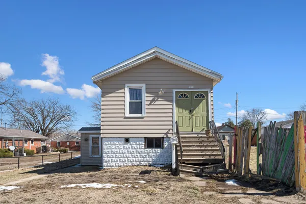 a front view of a house