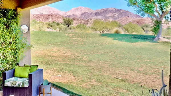 a view of an outdoor space and mountain view