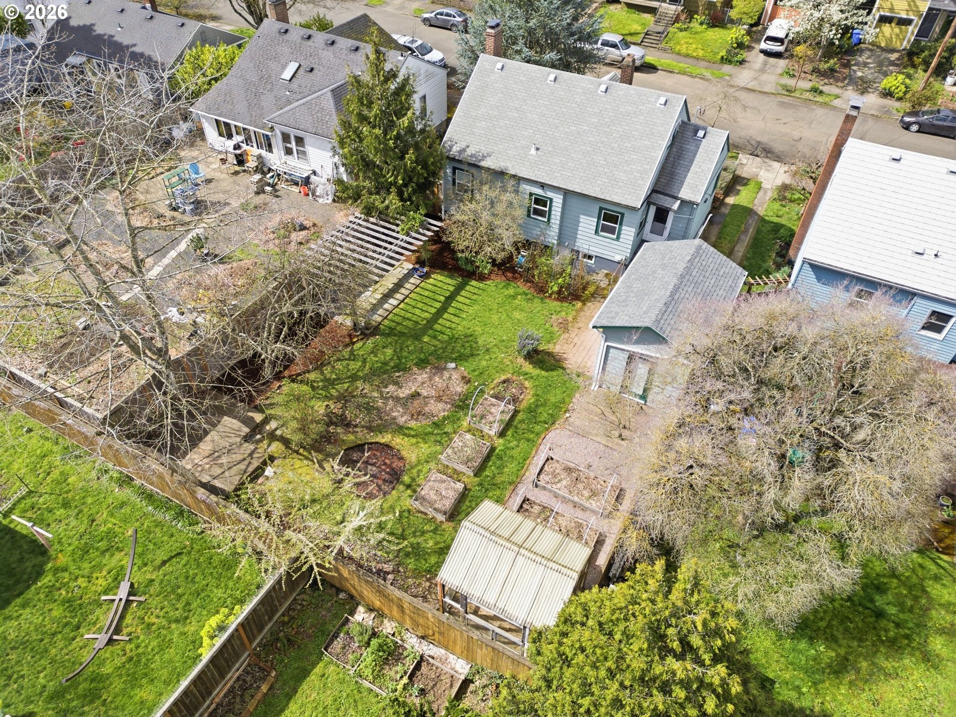 1310 Northeast 70th Avenue Portland, OR 97213 - Photo 28 of 30 an aerial view of a house with a yard