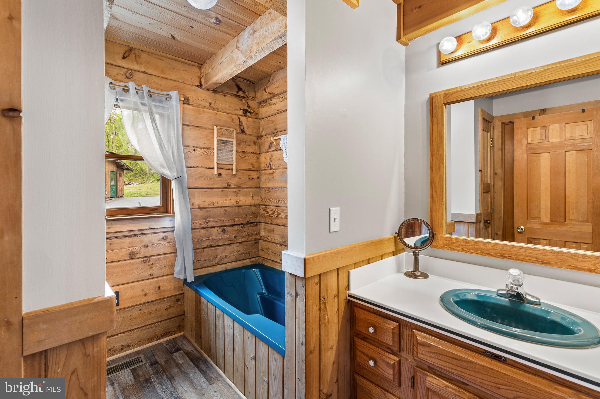 491 Sheep Hill Road Newmanstown, PA 17073 - Photo 18 of 30 a bathroom with a sink and a shower