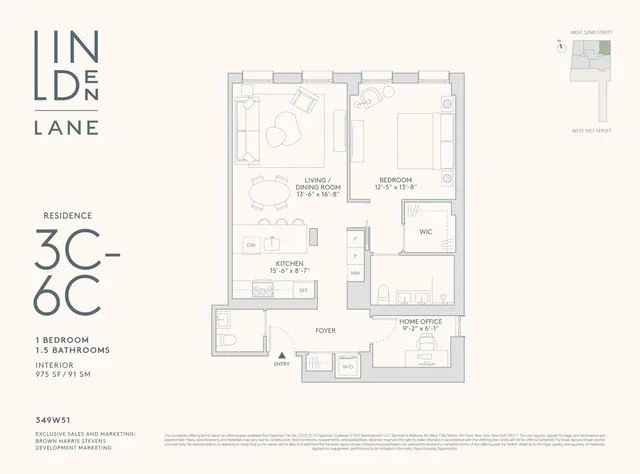 $1,650,000 | 349 West 51st Street, Unit 3C | Hell's Kitchen