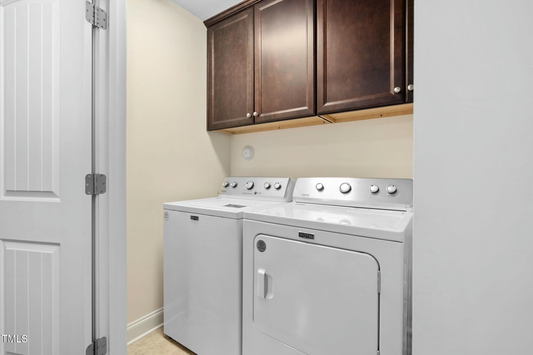 1052 Monmouth Loop Cary, NC 27513 - Photo 32 of 37 a utility room with dryer and washer
