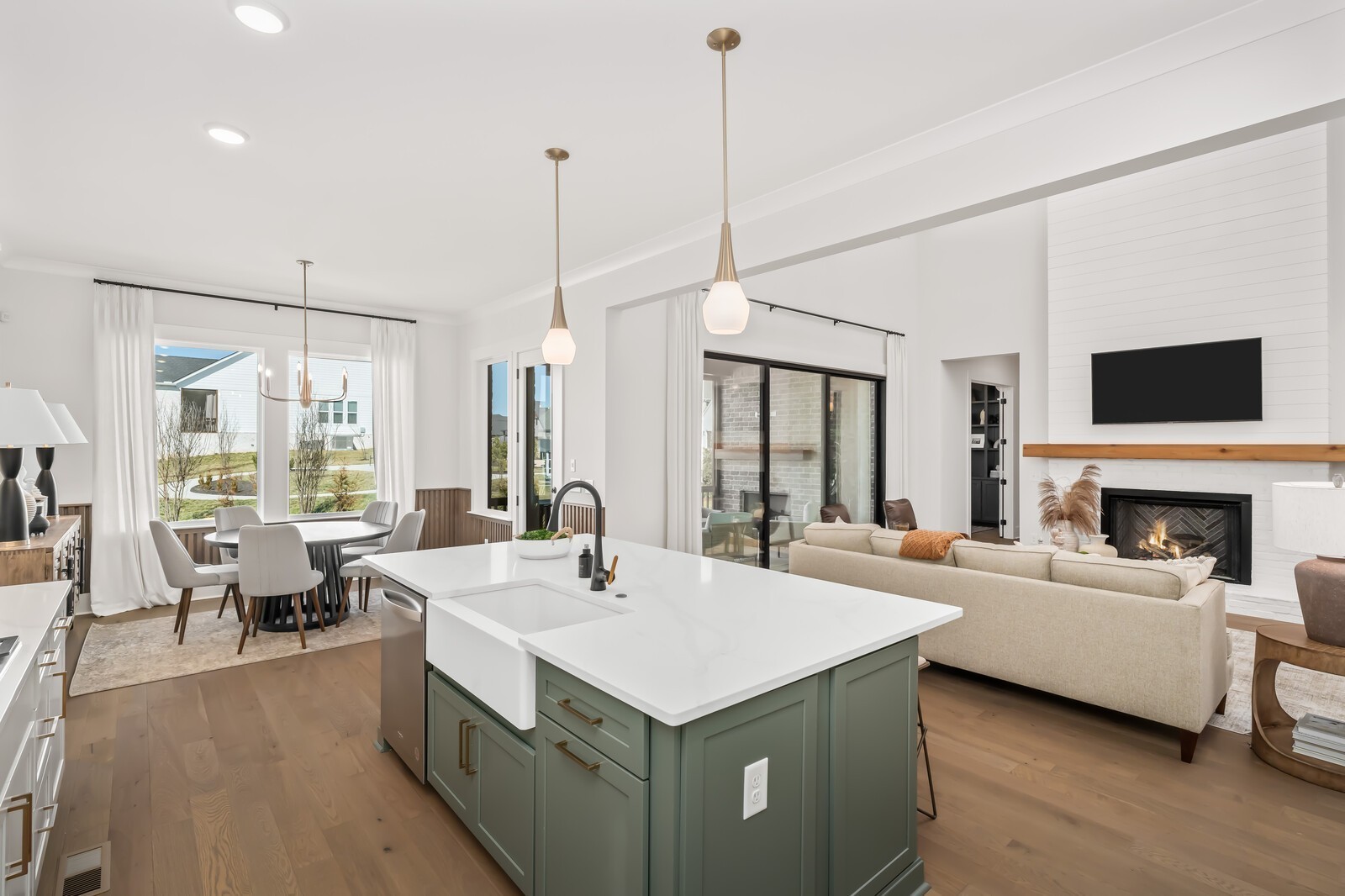 7280 Ruzek Court Fairview, TN 37062 - Photo 30 of 90 a view of living room with furniture and fireplace