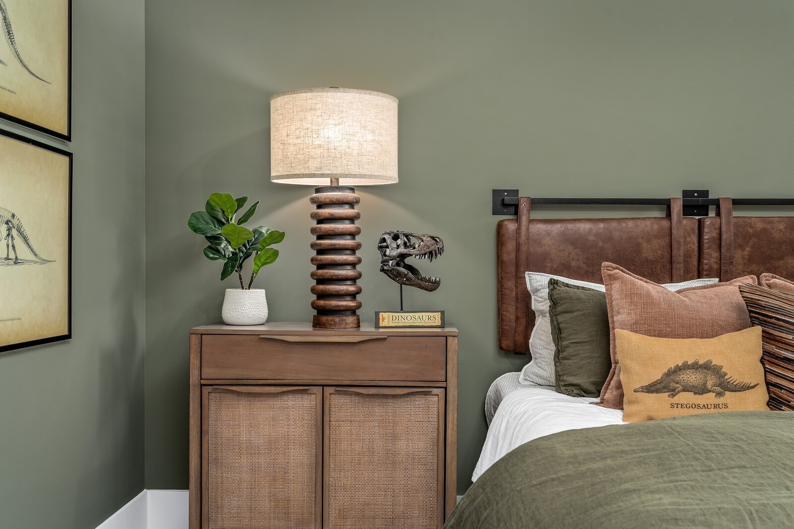 7280 Ruzek Court Fairview, TN 37062 - Photo 82 of 90 a bedroom with a bed and a potted plant