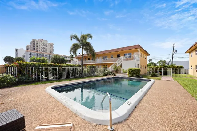 a view of outdoor space yard and swimming pool