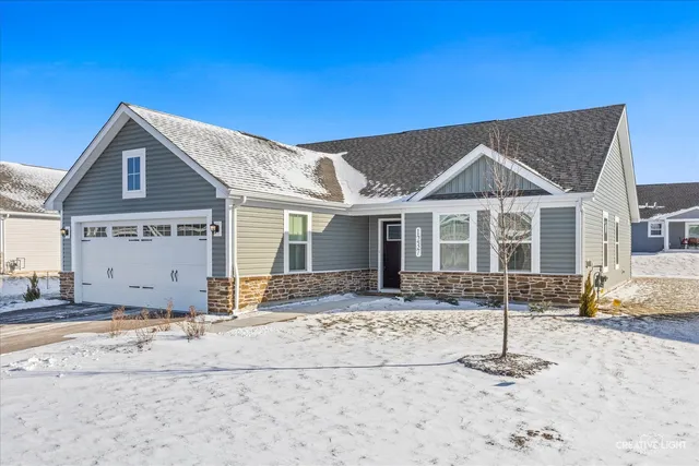a front view of a house with a terrace