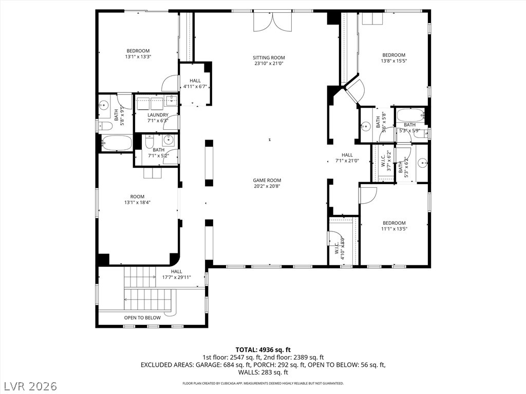 2737 Tarbert Street Henderson, NV 89044 - Photo 54 of 60 Explore the expansive layout, featuring multiple bedrooms, recreation areas, and dedicated utility spaces.