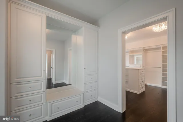 a view of a swimming pool with an ocean view