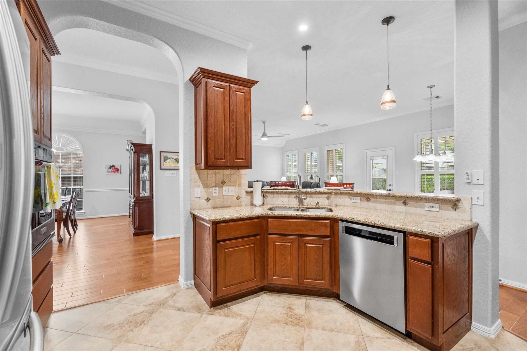 9406 Lochflora Drive Spring, TX 77379 - Photo 14 of 49 a large kitchen with lots of counter space and sink