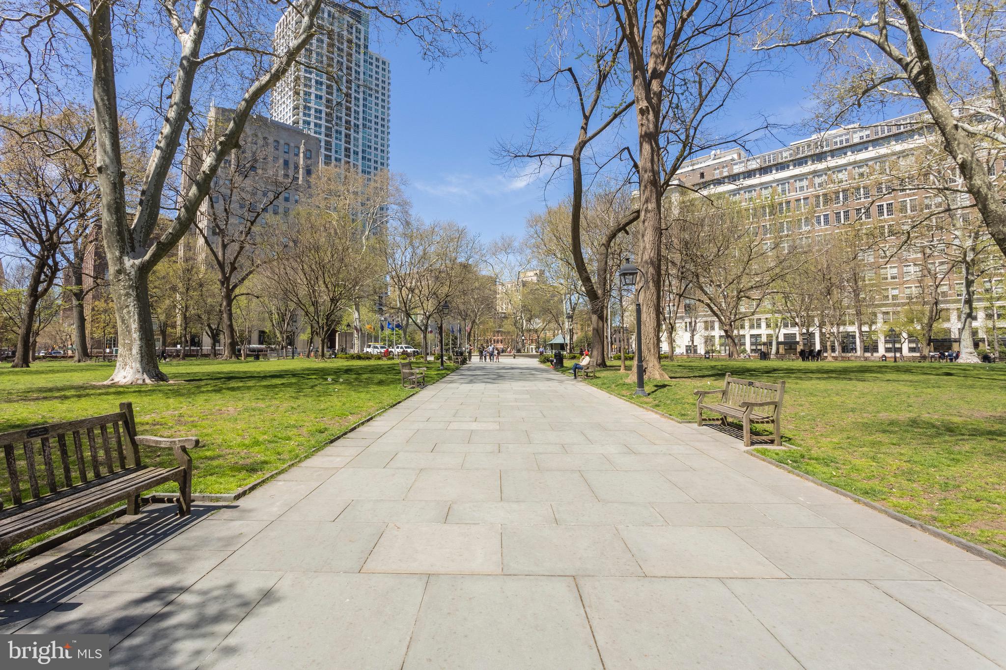 604 South Washington Square, Unit 309 Philadelphia, PA 19106 - Photo 27 of 28 a view of a park with large trees