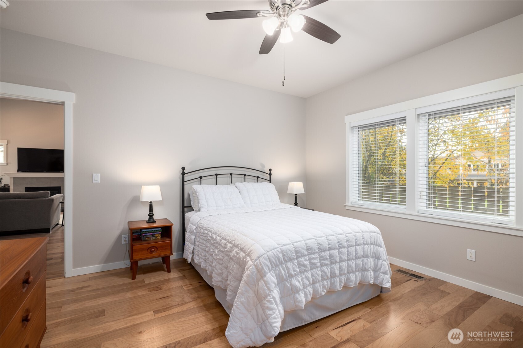 1107 Harmony Lane Mount Vernon, WA 98274 - Photo 21 of 27 a bedroom with a bed and a tv