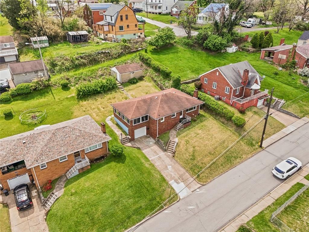 223 Washington Avenue Homestead, PA 15120 - Photo 28 of 31 an aerial view of a house with outdoor space