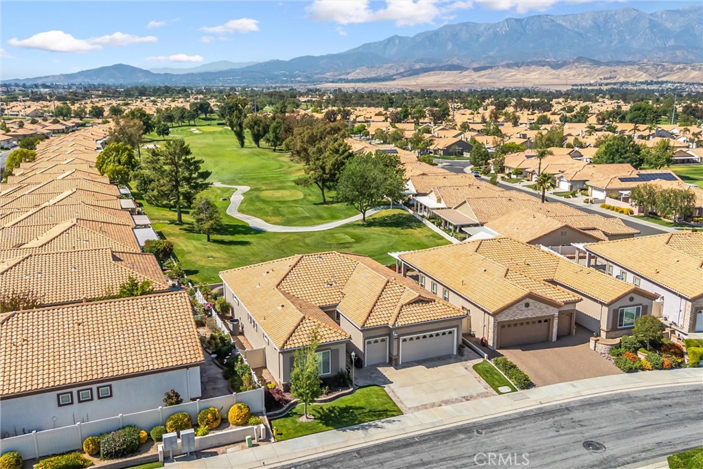 5233 Hampton Road Banning, CA 92220 - Photo 37 of 46 an aerial view of residential houses with outdoor space