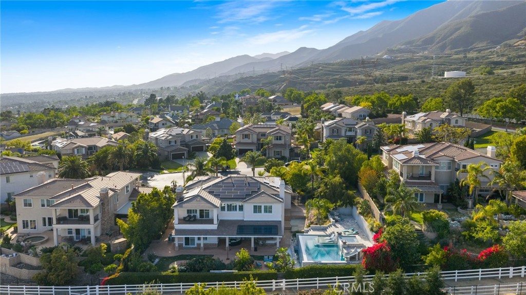 4947 Palomino Place Rancho Cucamonga, CA 91737 - Photo 50 of 53 an aerial view of residential houses with outdoor space and trees