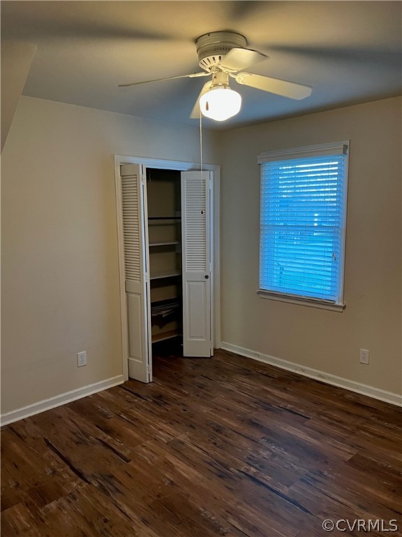 3809 Cresthill Road Chester, VA 23831 - Photo 32 of 44 an empty room with wooden floor closet and windows