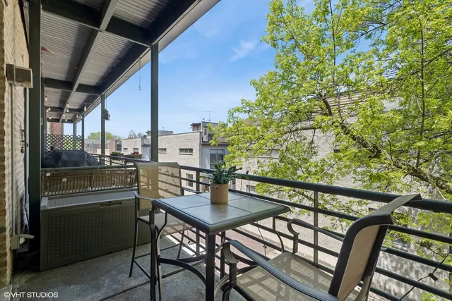 a outdoor view with a sitting space