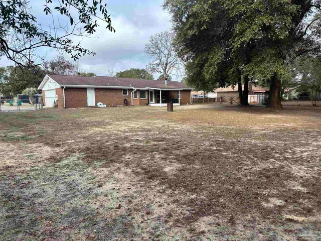 a view of a house with a outdoor space