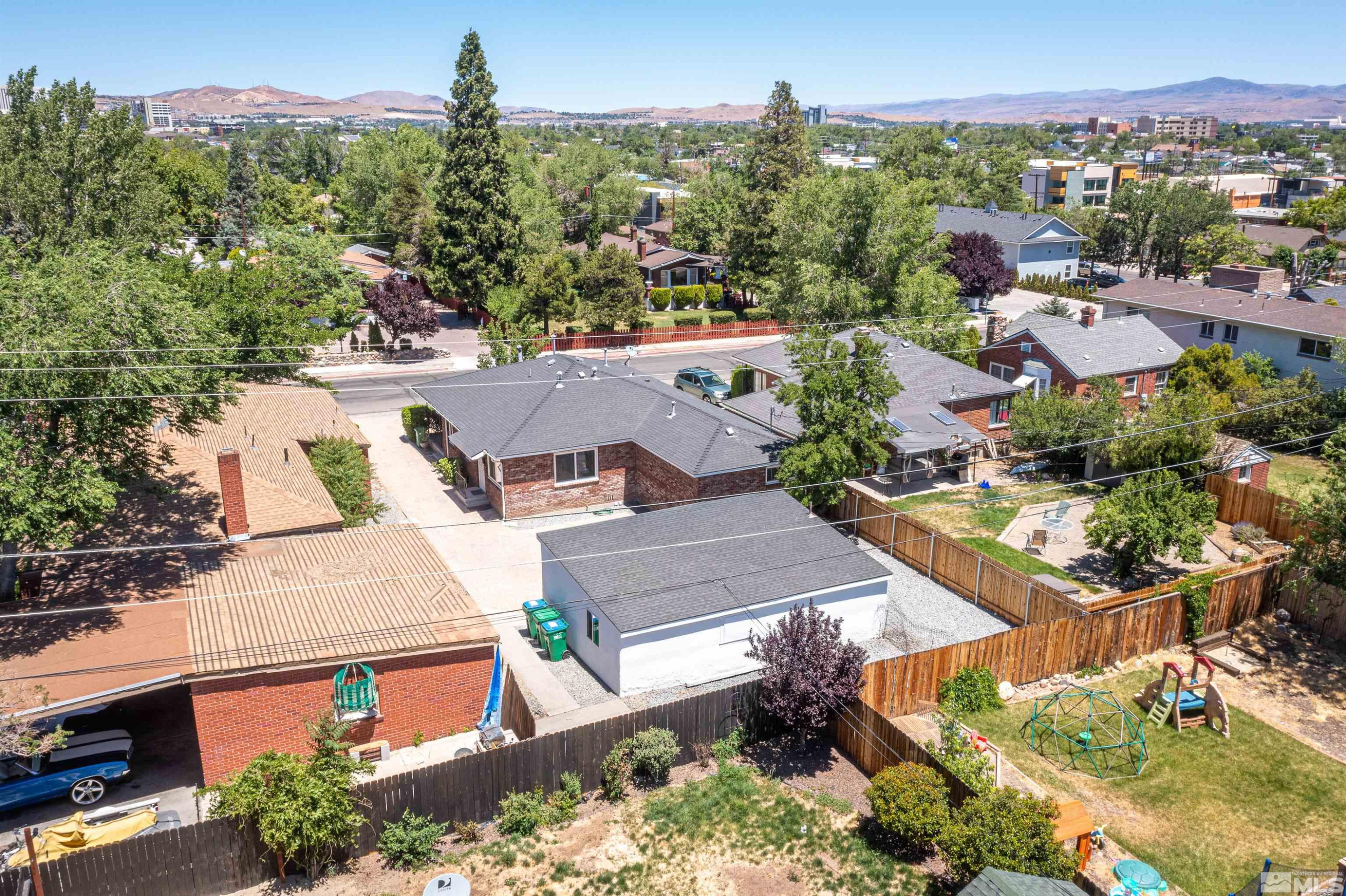 282 Mt Rose Street Reno, NV 89509 - Photo 7 of 22 an aerial view of a house with a garden