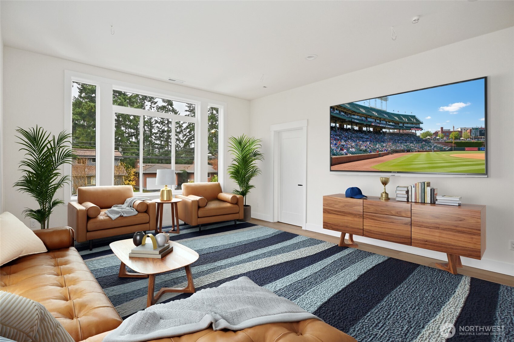 17526 Fremont Avenue North Shoreline, WA 98133 - Photo 27 of 40 a living room with furniture and a large window