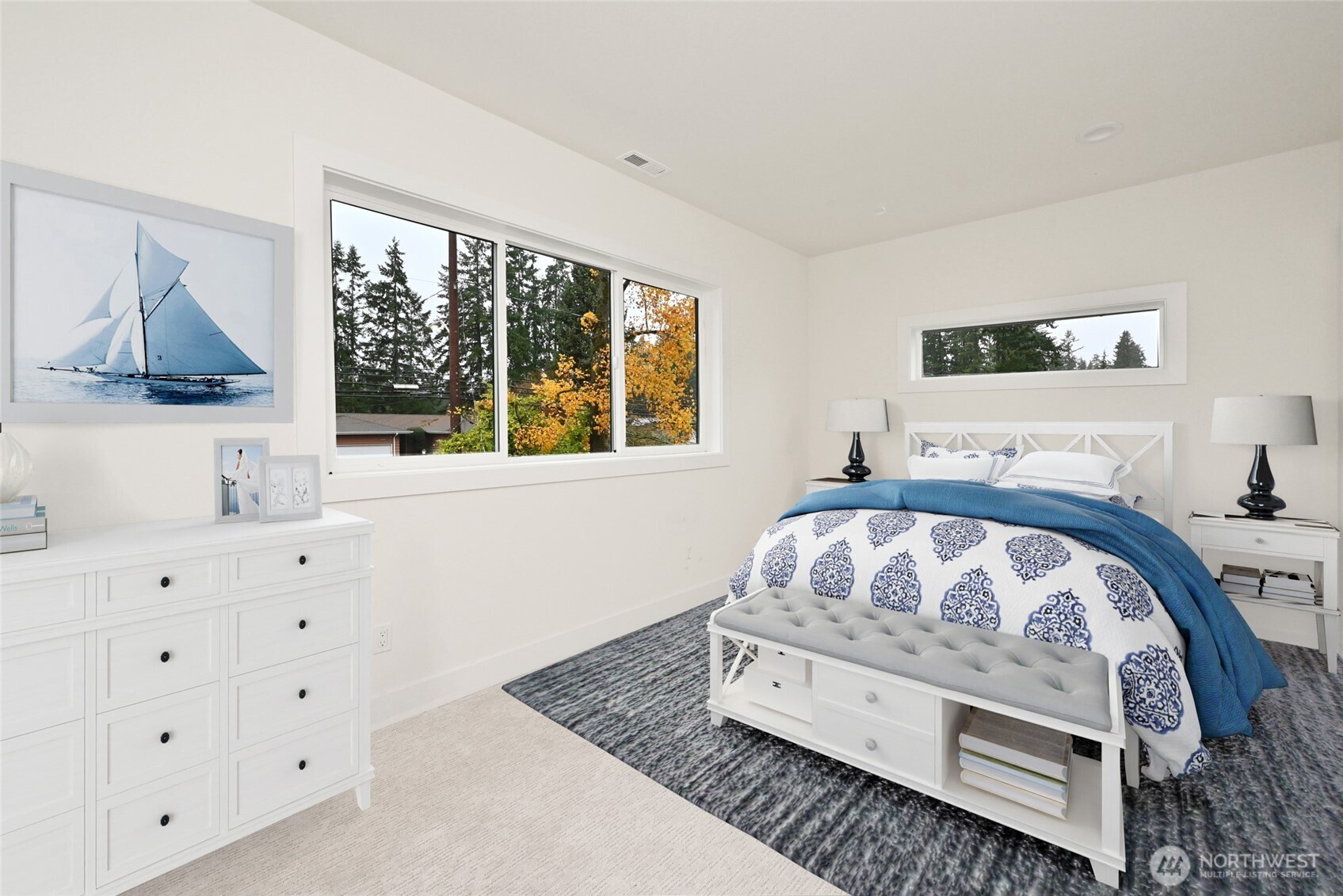 17526 Fremont Avenue North Shoreline, WA 98133 - Photo 34 of 40 a bedroom with a bed and a window