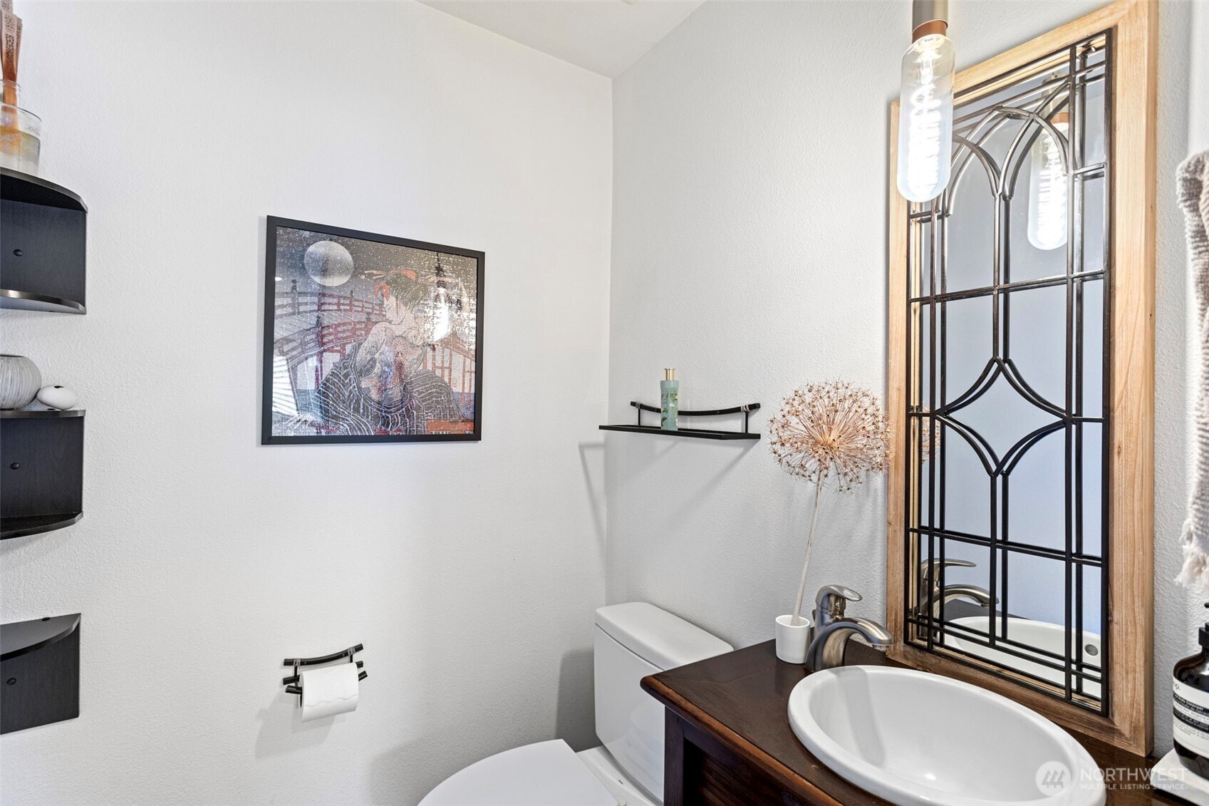 611 State Street, Unit 9 Kirkland, WA 98033 - Photo 24 of 36 a bathroom with a toilet sink and mirror