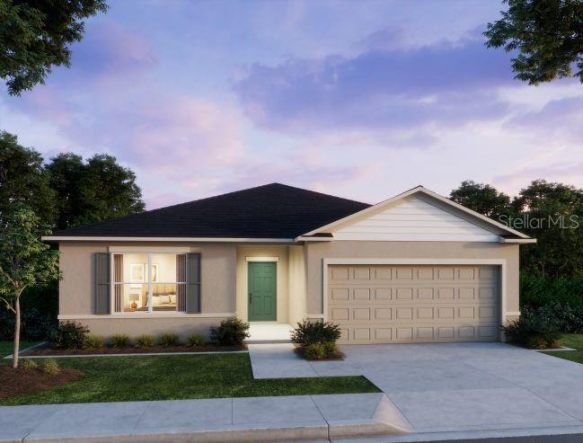 1407 Needle Palm Drive Edgewater, FL 32132 - Photo 2 of 28 a front view of a house with a garden and yard
