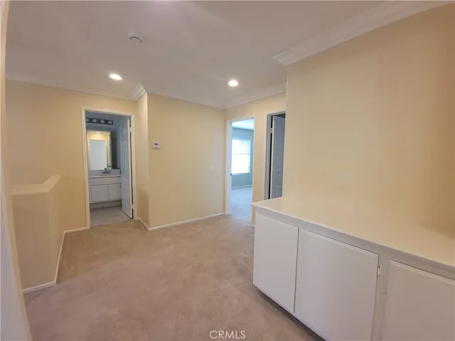 a view of hallway with a hallway