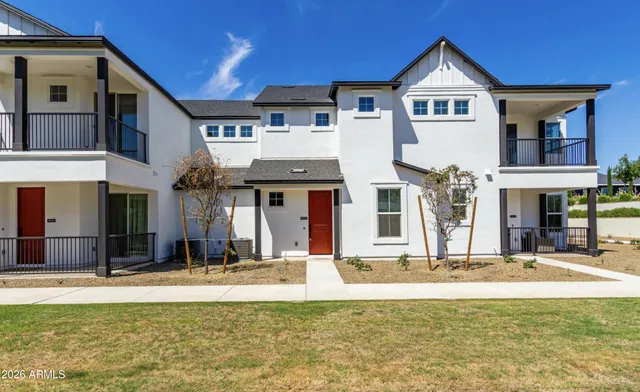 a view of a building with a swimming pool