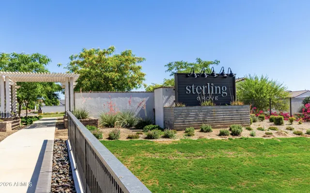 a view of a back yard from a balcony