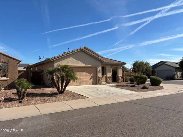 a view of a house with a patio