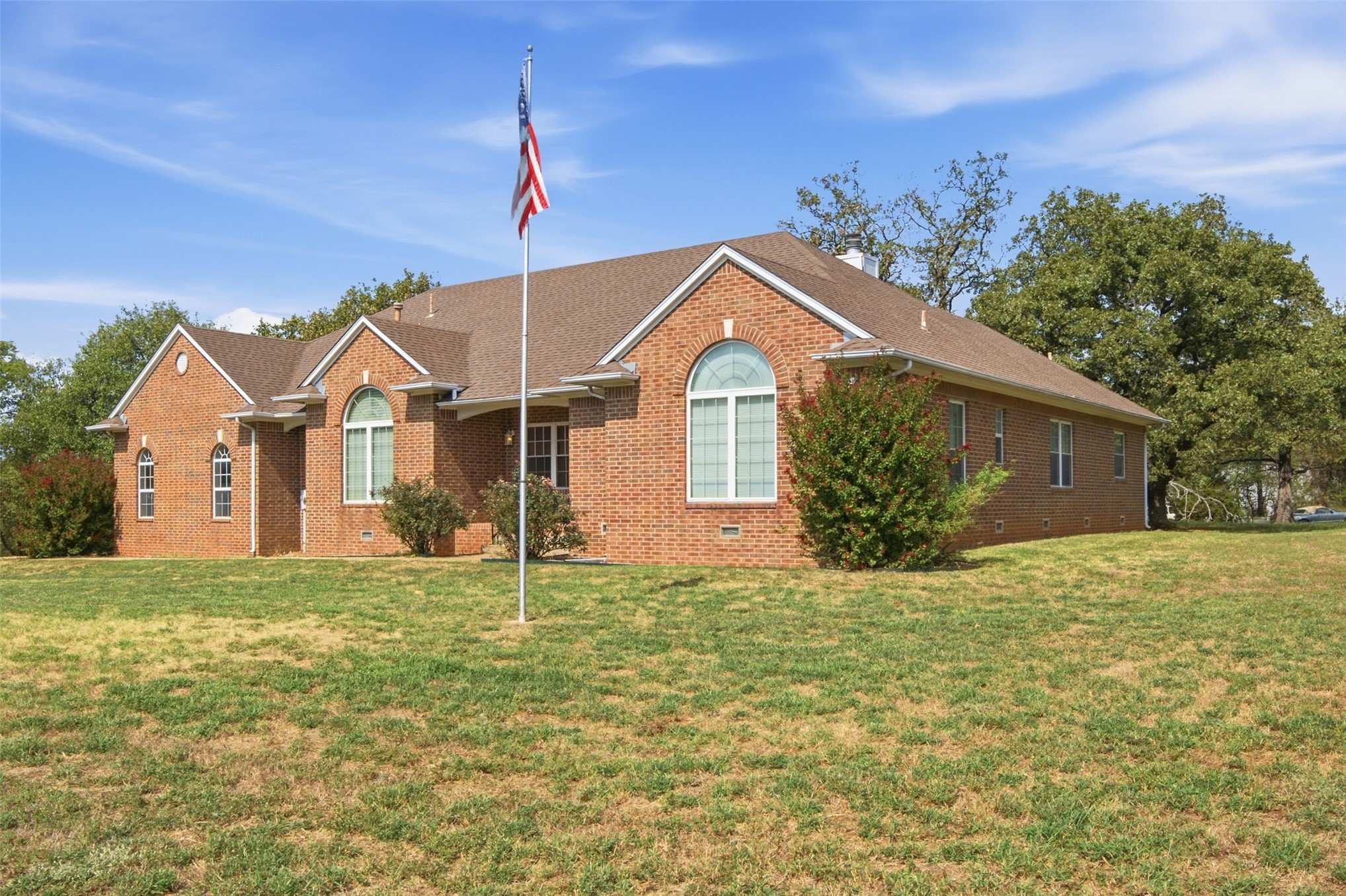 17875 East 589 Road Inola, OK 74036 - Photo 73 of 73 Brick exterior construction with an asphalt shingle roof