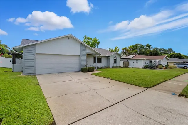 a front view of house with yard