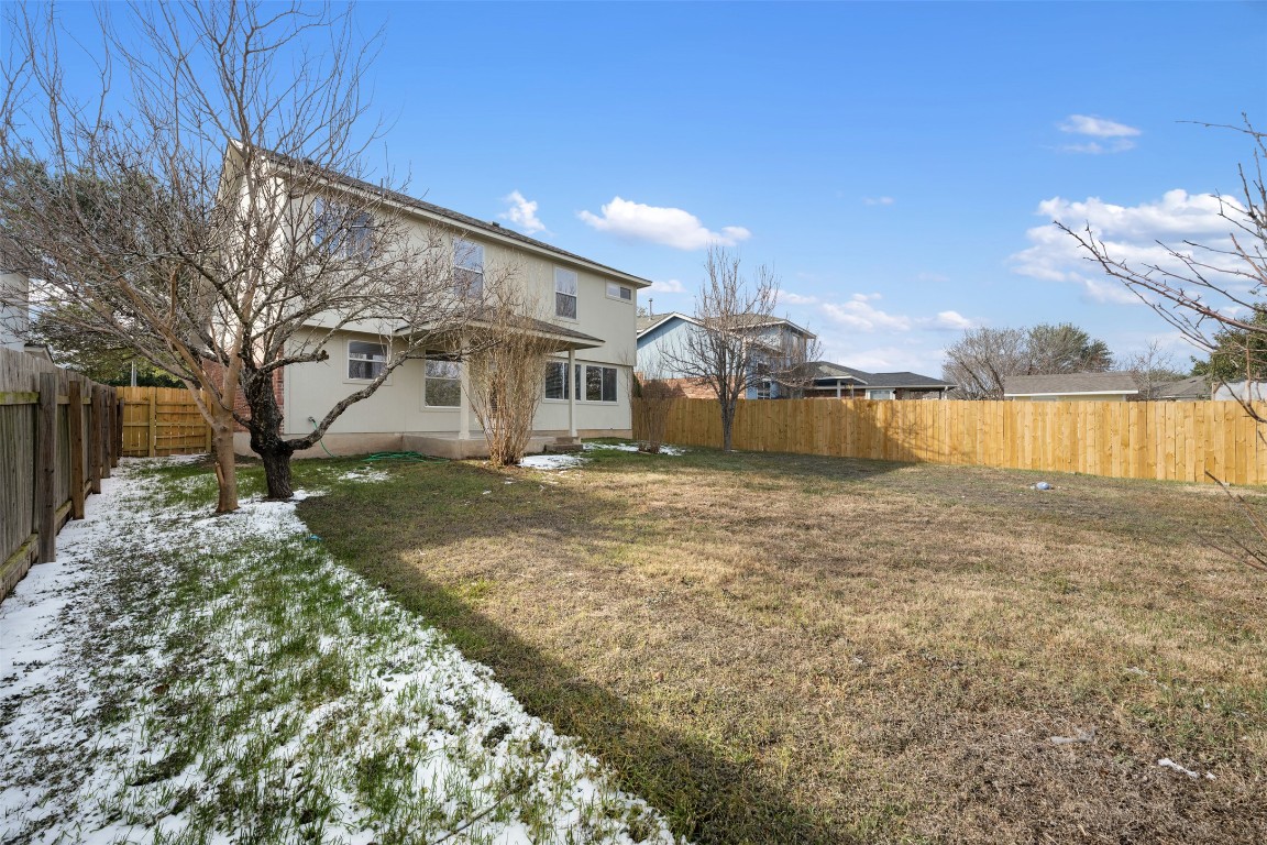 15216 Mandarin Crossing Pflugerville, TX 78660 - Photo 39 of 40 Back of property with a fenced backyard