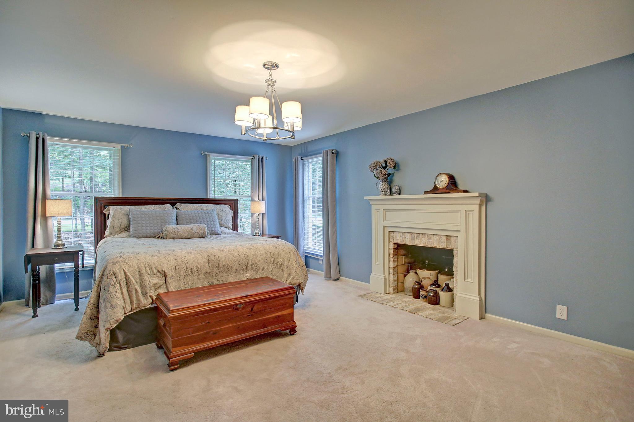 671 Shannon Road Boiling Springs, PA 17007 - Photo 28 of 52 Master Bedroom w/Wood burning FP